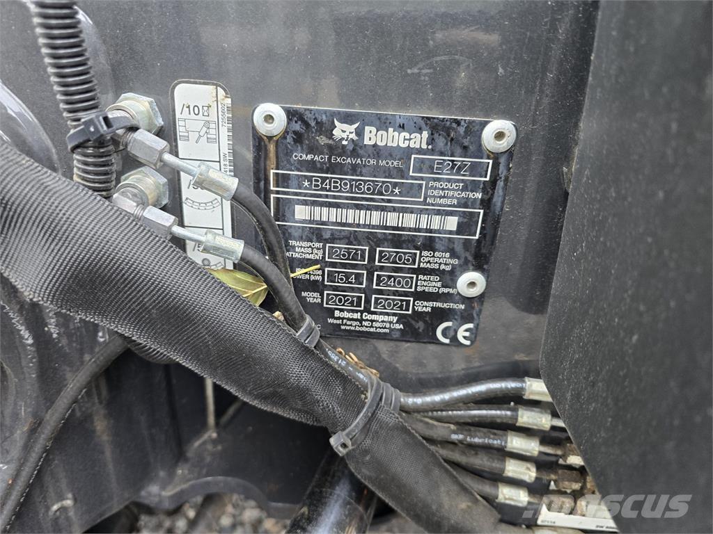 Bobcat E27z Miniescavadeiras