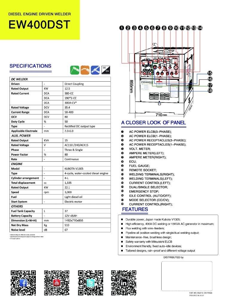 Denyo DLW 400 ESW Máquinas de soldar