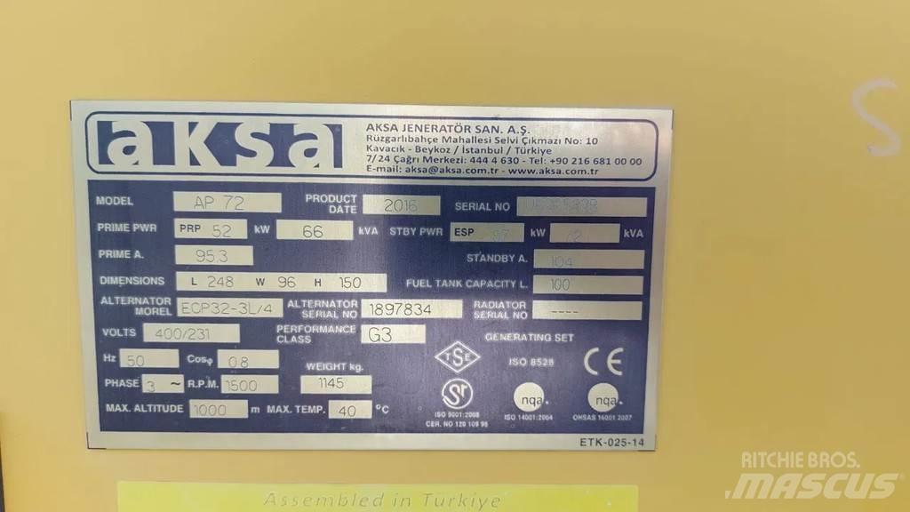 Perkins Aksa AP72 Outros Geradores