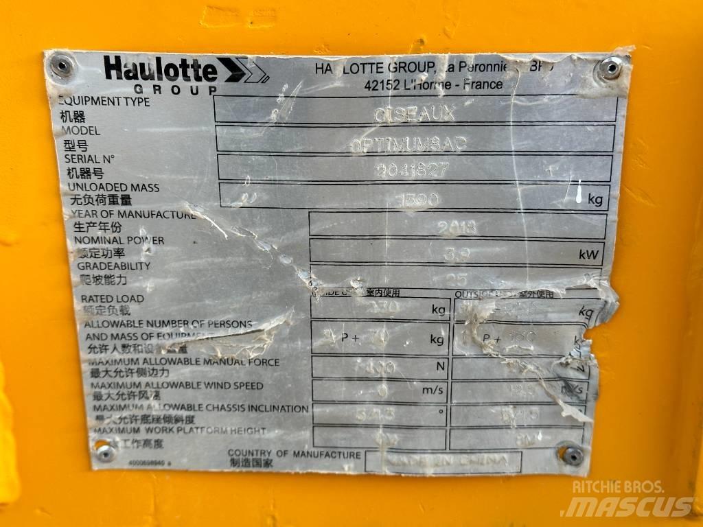 Haulotte OPTIMUM 8 Elevadores de tesoura