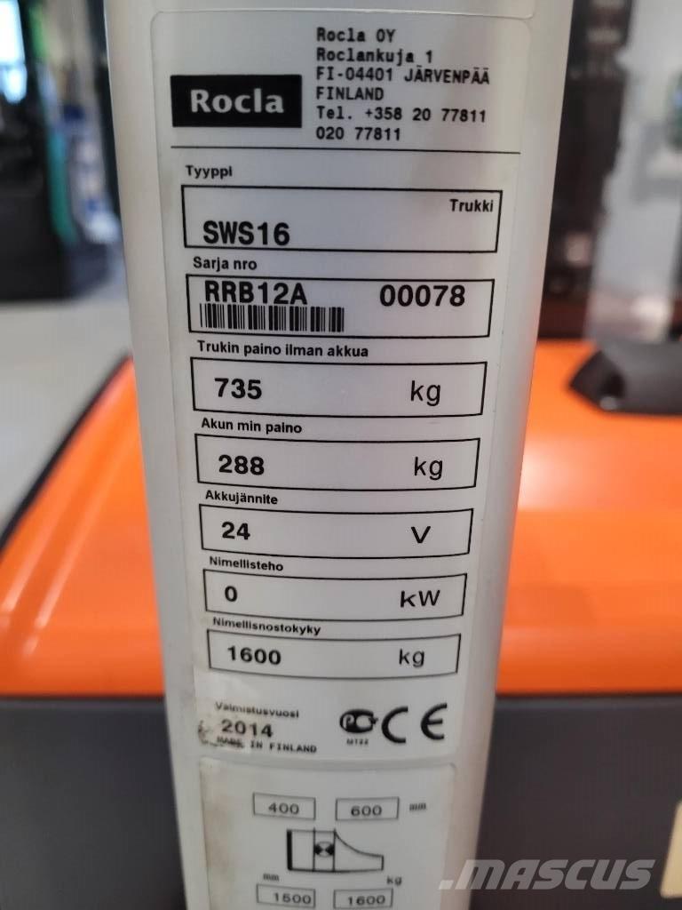 Rocla SWS 16 Empilhador para operador externo