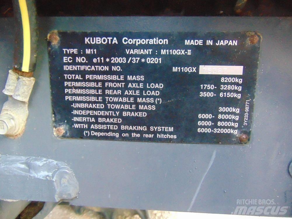 Kubota M 110 GX Tratores Agrícolas usados