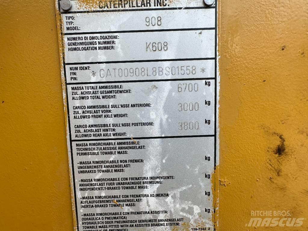 CAT 908 Carregadeiras de rodas