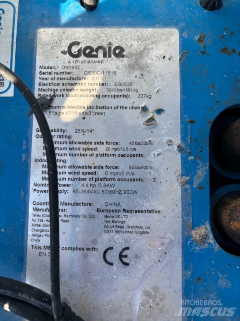 Genie GS 1932 Elevadores de tesoura