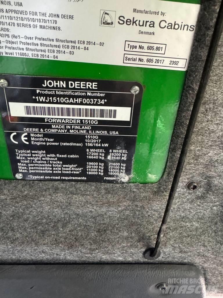 John Deere 1510G Forwarders florestais