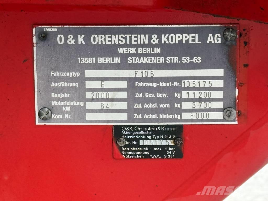 O&K F 106 Motoniveladoras