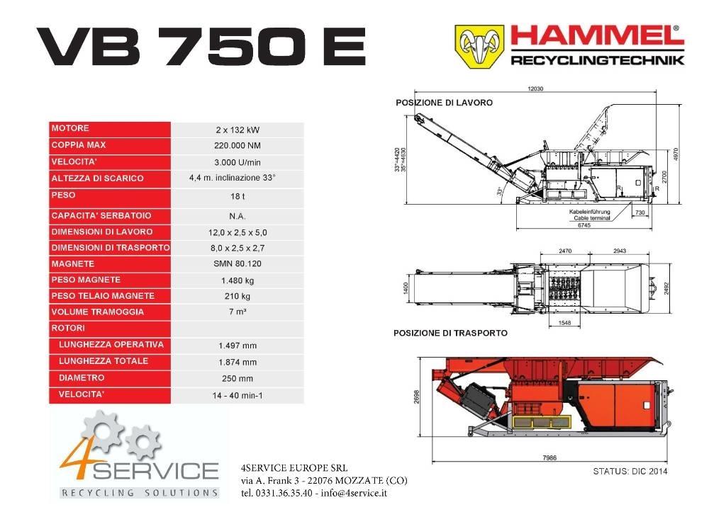 Hammel VB 750 E Trituradoras de lixo