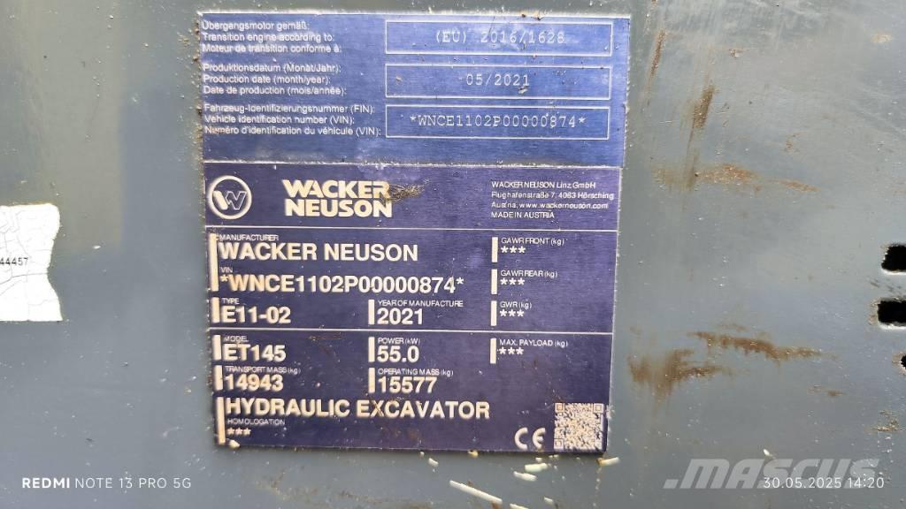 Wacker Neuson ET 145 Escavadeiras de esteiras