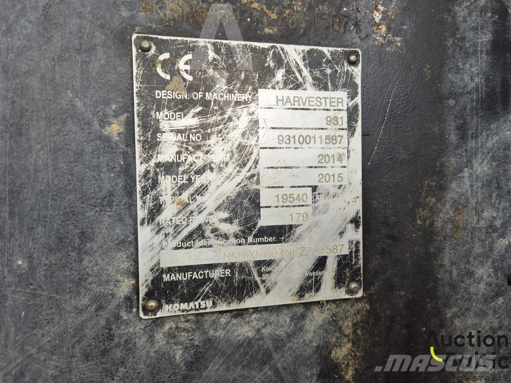 Komatsu 931.1 Processadores florestais