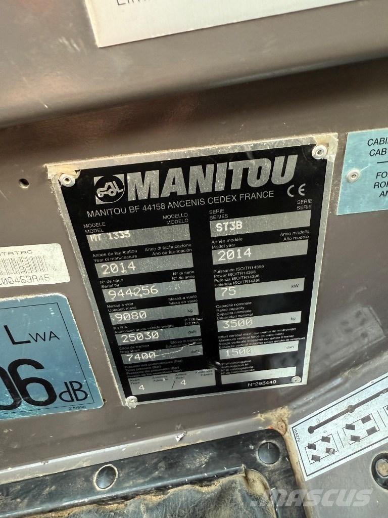 Manitou MT 1335 ST3B Manipulador telescópico