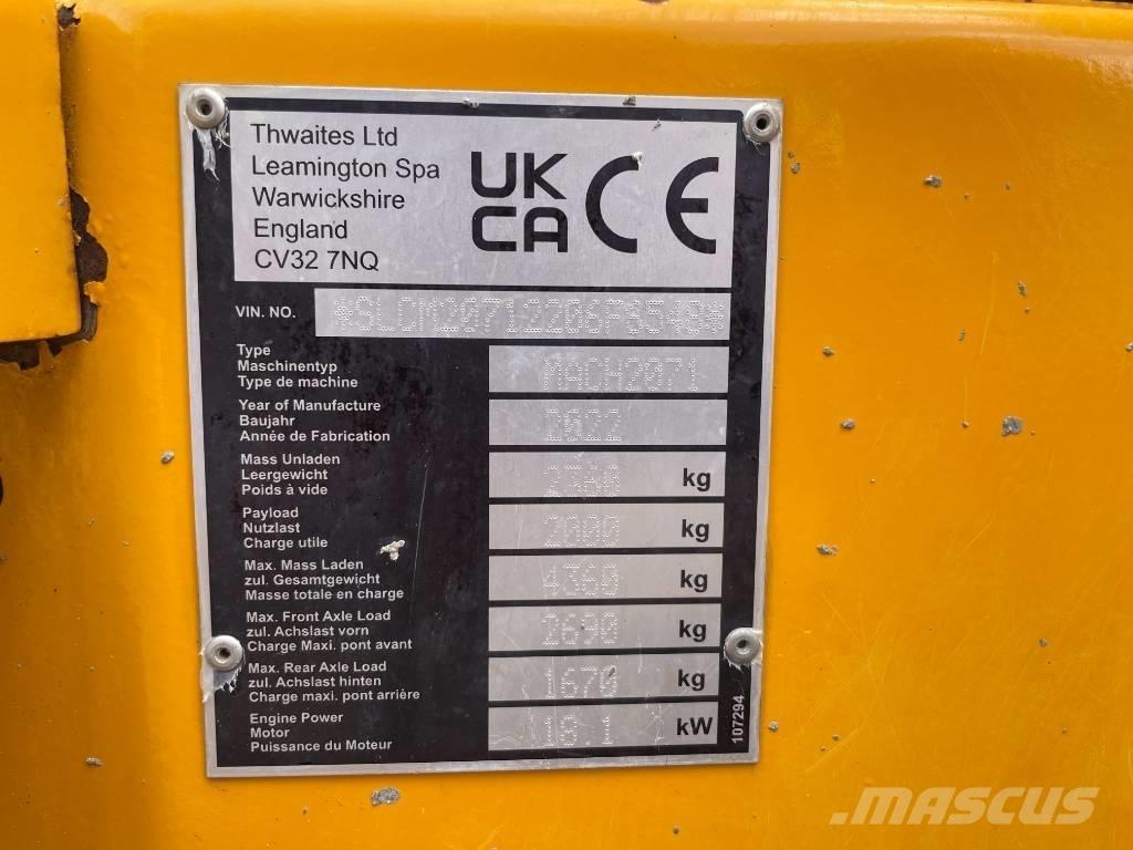 Thwaites MACH2071 Dumpers de obras