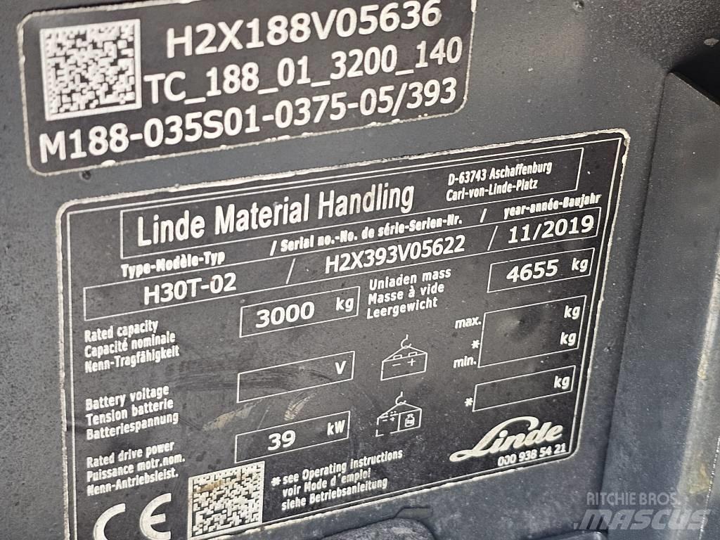 Linde H30T-02 Empilhadores a gás