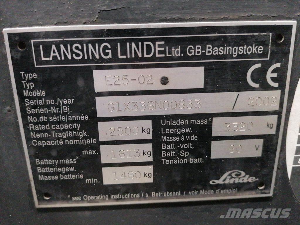 Linde E25-02 Empilhadores eléctricos