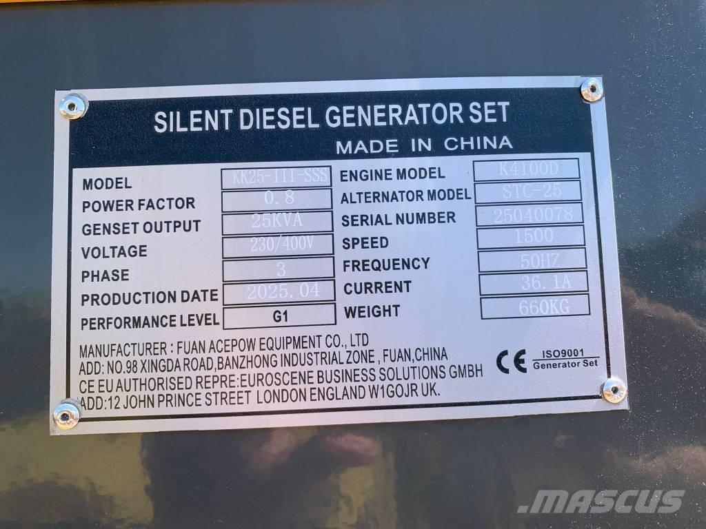 Kawakenki KK25 Geradores Diesel