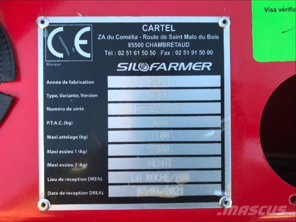 Silofarmer 280 Cortadores, moinhos e desenroladores de fardos