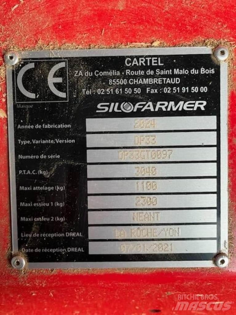 Silofarmer P 280 Cortadores, moinhos e desenroladores de fardos