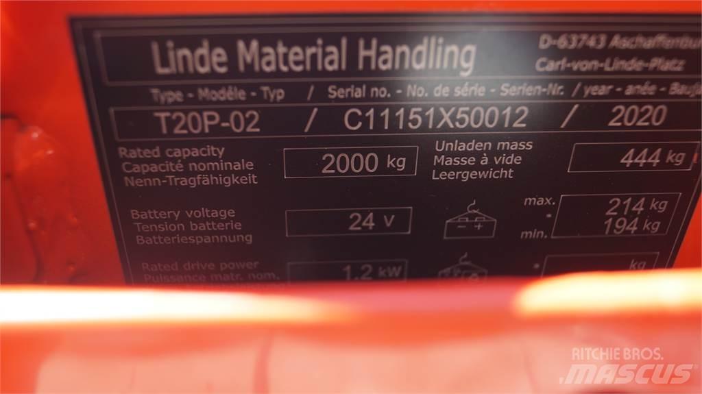 Linde T20P Porta palettes