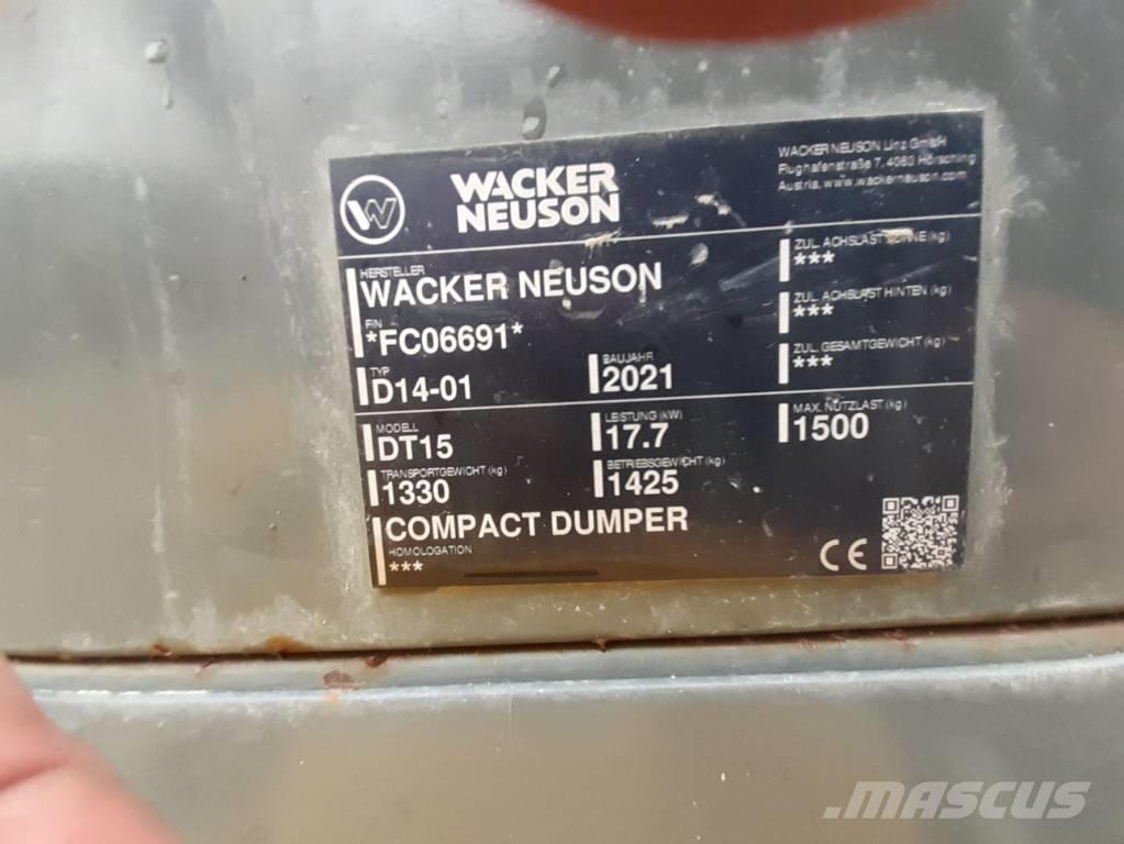 Wacker Neuson DT15 Dumpers de rastos