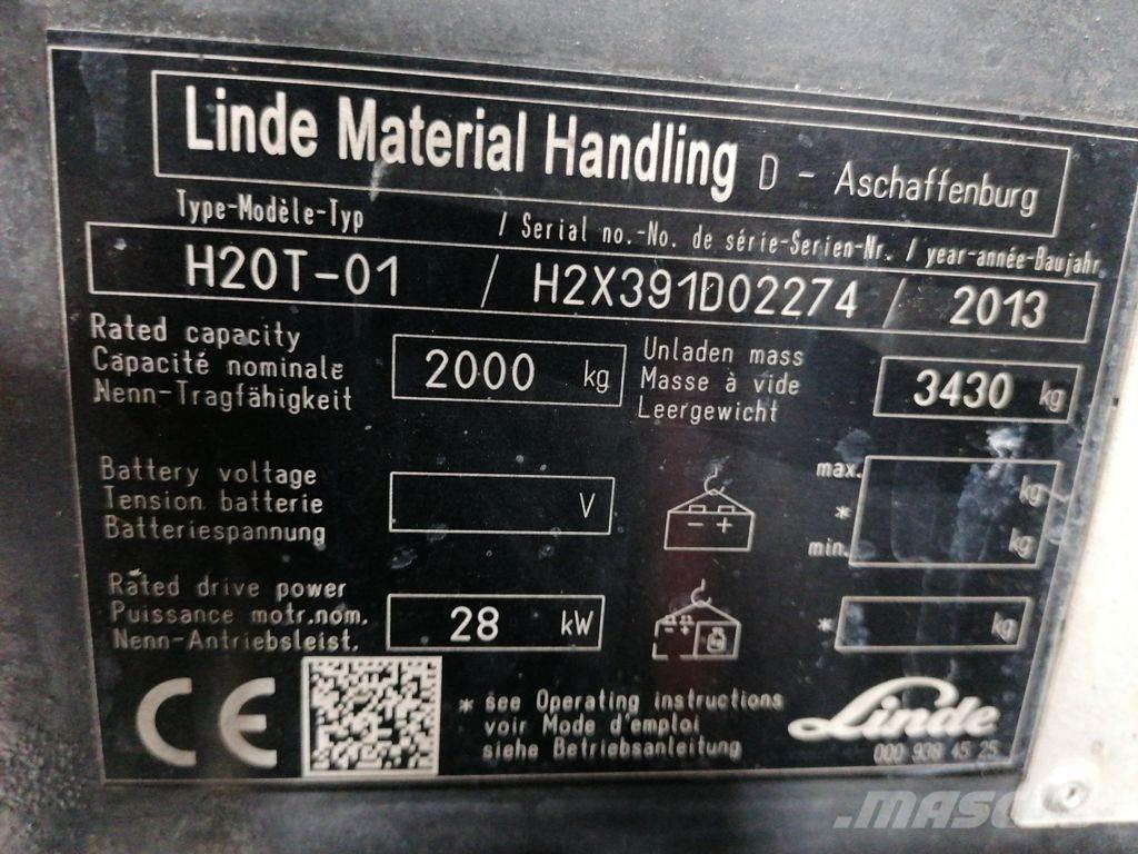 Linde H20T-02 Empilhadores a gás