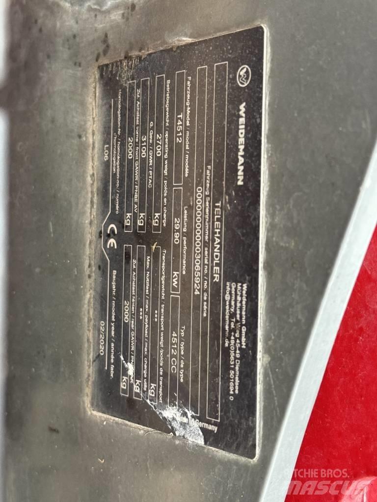 Weidemann T4512 Manipulador telescópico