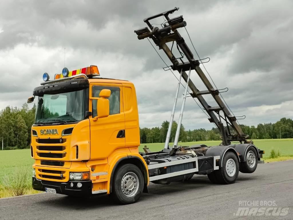 Scania R 500 Camiões caixa desmontável com elevador de cabo