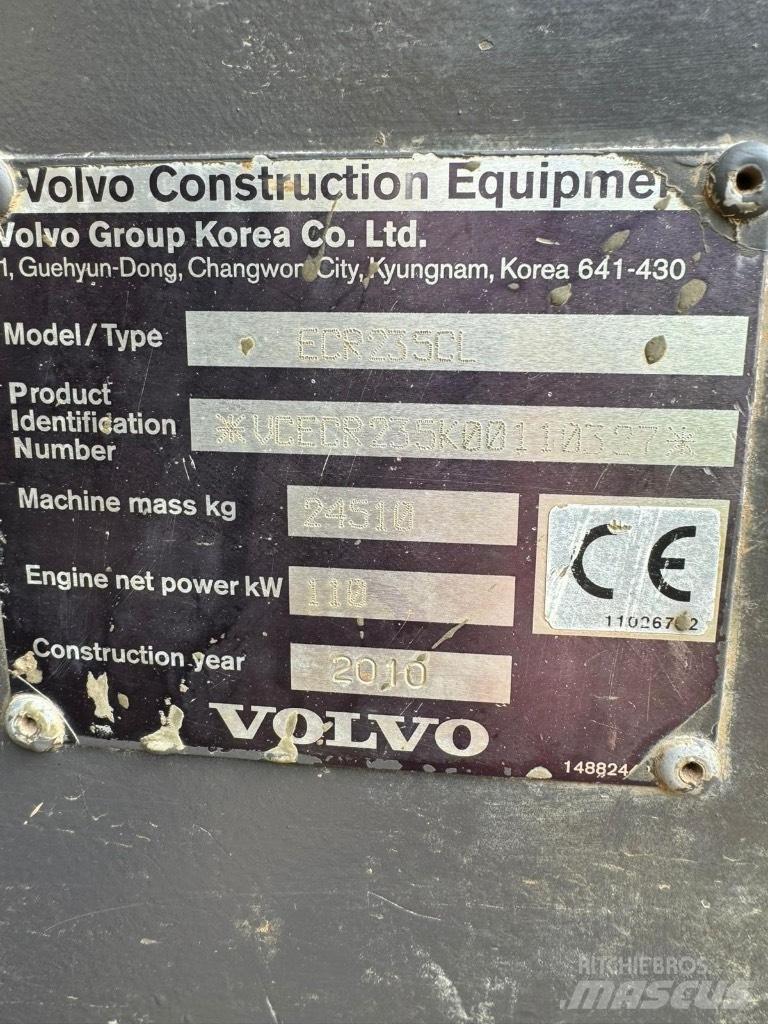 Volvo ECR 235 C L Escavadeiras de esteiras
