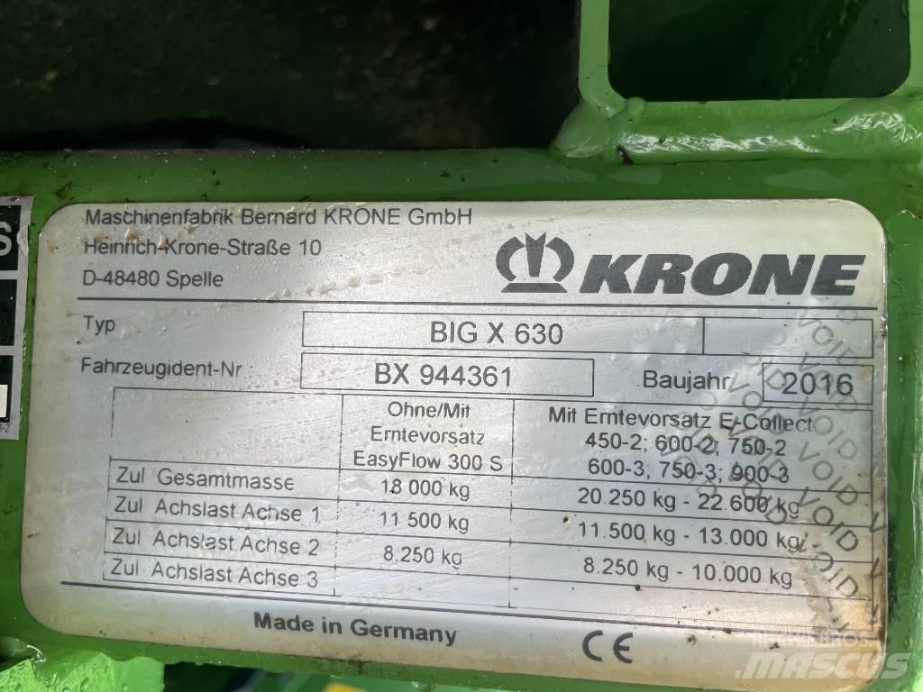 Krone Big X 630 Forrageiras auto-propulsionadas