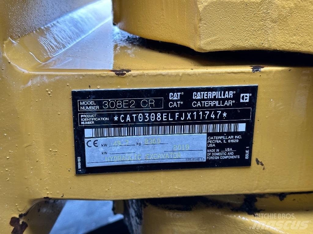 CAT 308E2 CR Escavadoras Midi 7t - 12t