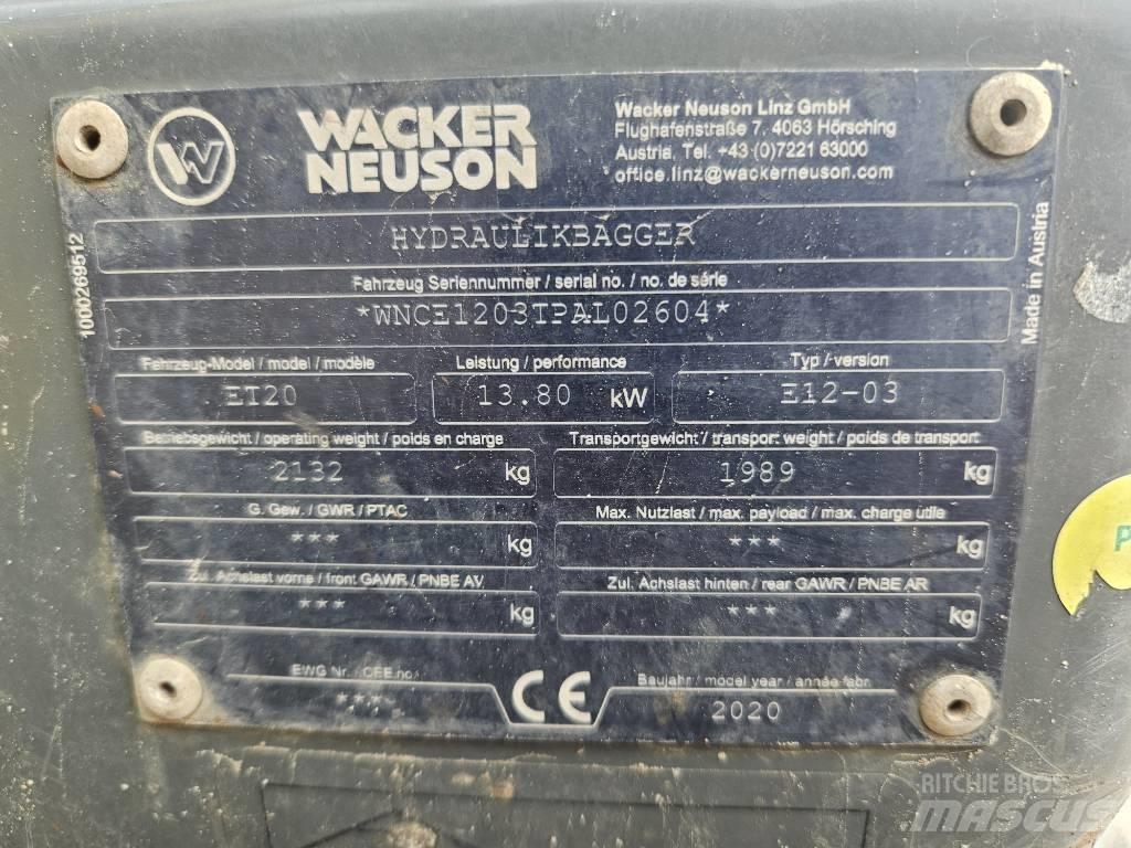 Wacker Neuson ET 20 Miniescavadeiras