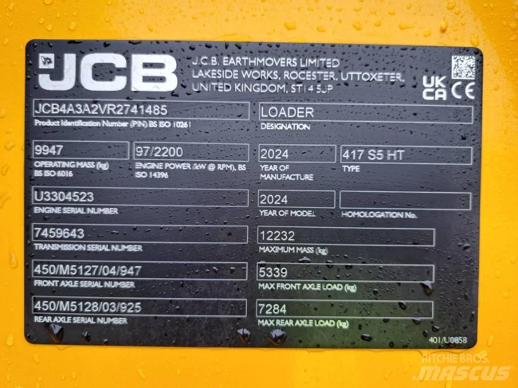JCB 417 HT Carregadeiras de rodas