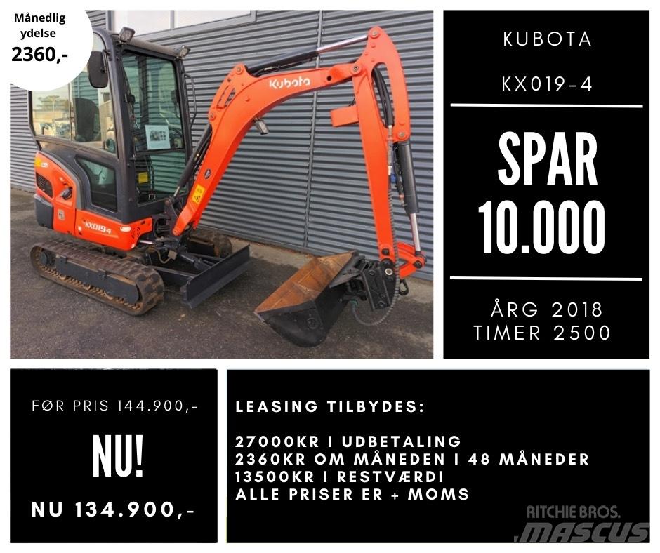 Kubota kx019-4 Miniescavadeiras