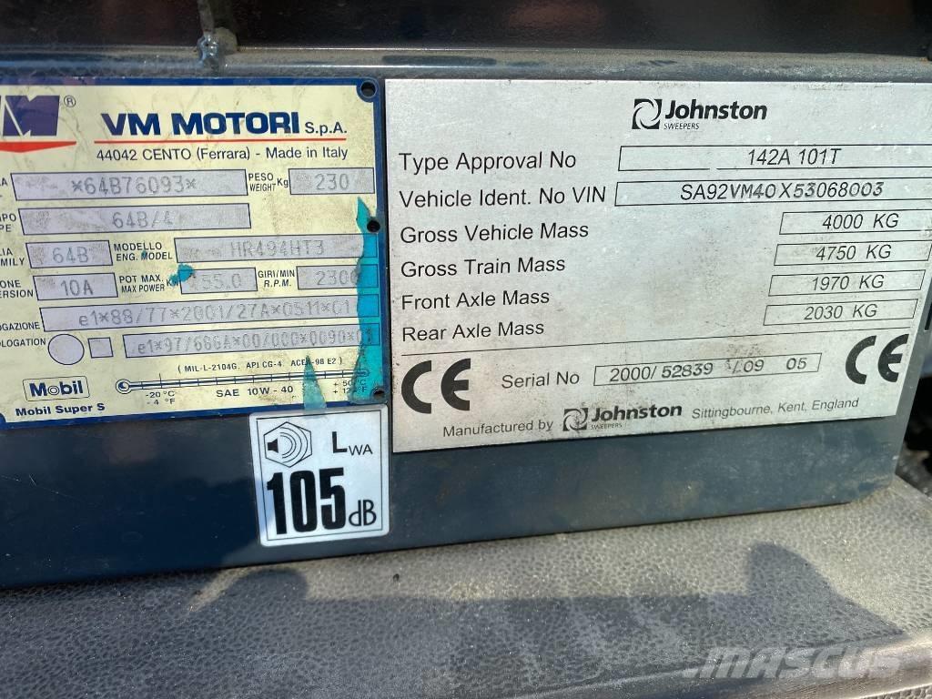 Johnston 142 A Varredoras