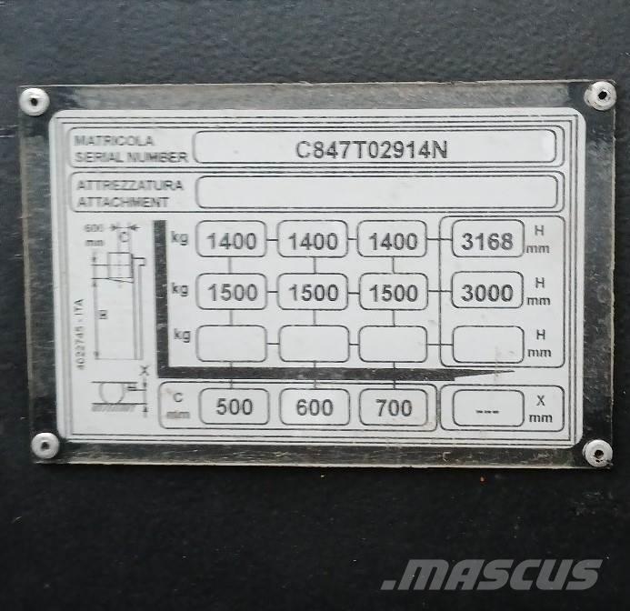 Yale MS15XSL Empilhador para operador externo