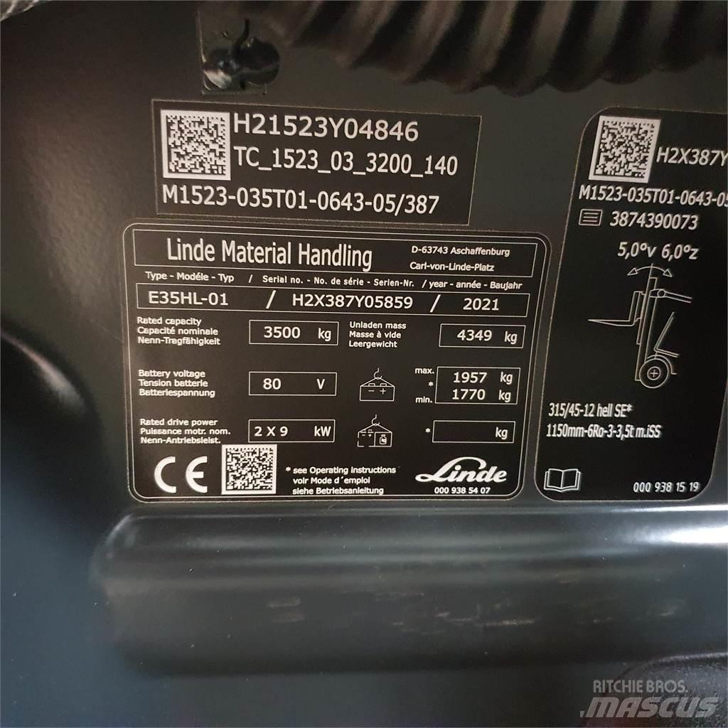 Linde E35HL Empilhadores eléctricos