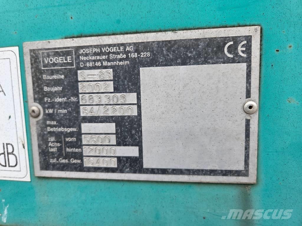 Vögele Super 1603 Espalhadoras de asfalto