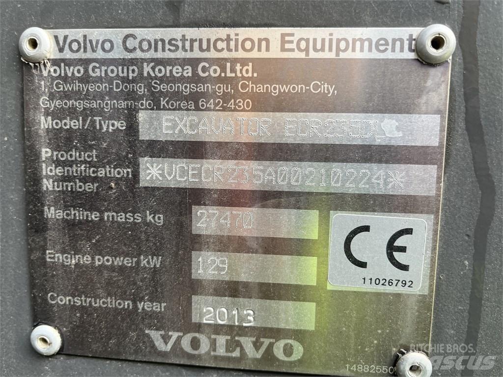 Volvo ECR 235 DL Escavadeiras de esteiras