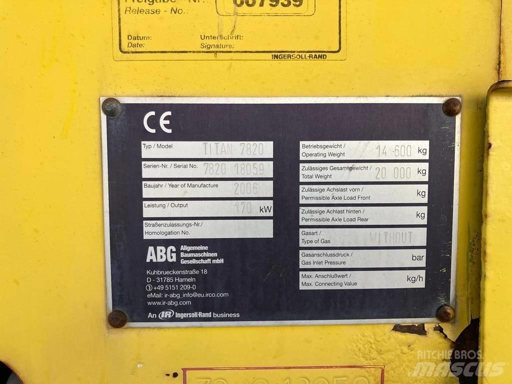 ABG Titan 7820 Espalhadoras de asfalto