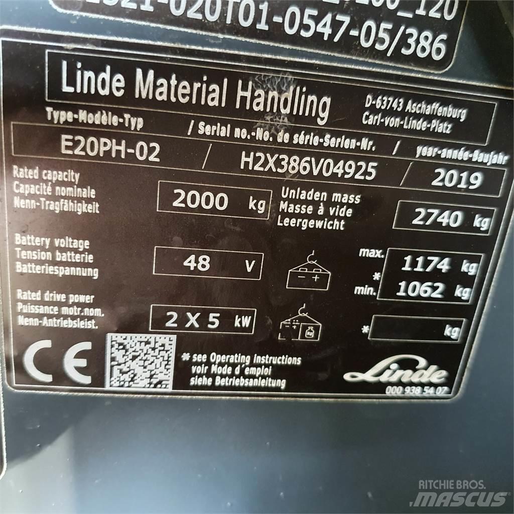 Linde E20PH Empilhadores eléctricos