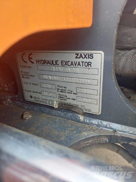 Hitachi ZX 19 U-5 Miniescavadeiras