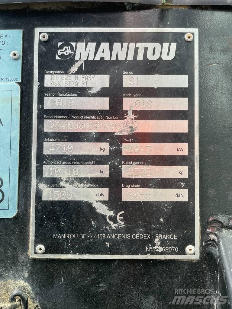 Manitou MT 625 H Manipulador telescópico