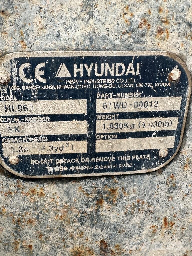 Hyundai HL 960 Carregadeiras de rodas