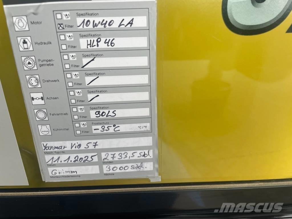 Yanmar Vio 57 - 6A Miniescavadeiras