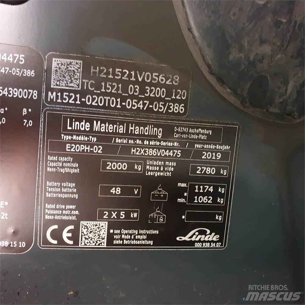 Linde E20PH Empilhadores eléctricos