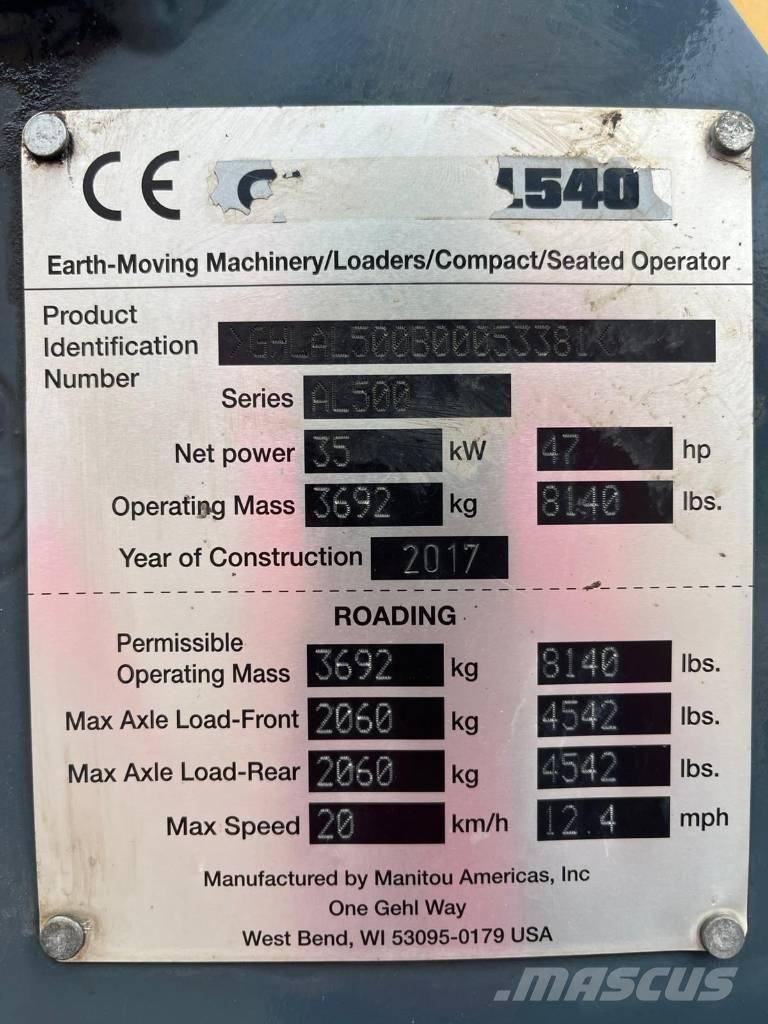 Gehl 540 Carregadeiras de rodas