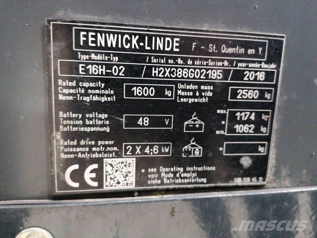 Linde E16H-02 Empilhadores eléctricos