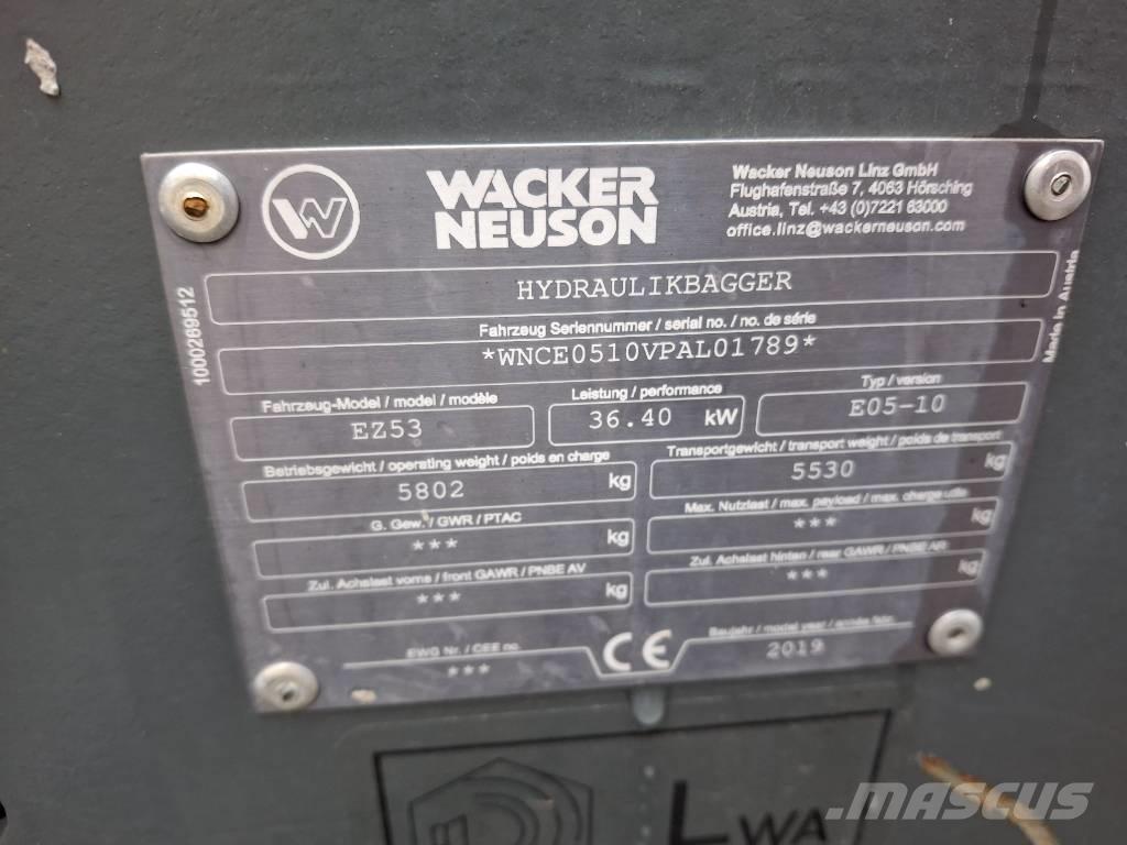 Wacker Neuson EZ 53 Miniescavadeiras