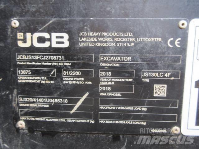 JCB JS130LC Plus+ Escavadeiras de esteiras