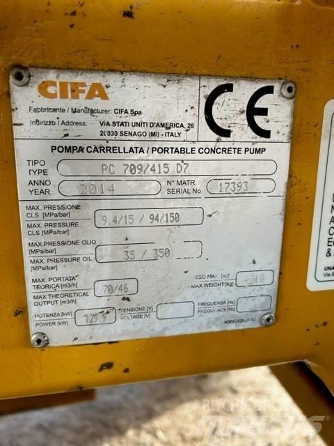 Cifa PC 709 / 415 D7 Bombas de betonagem