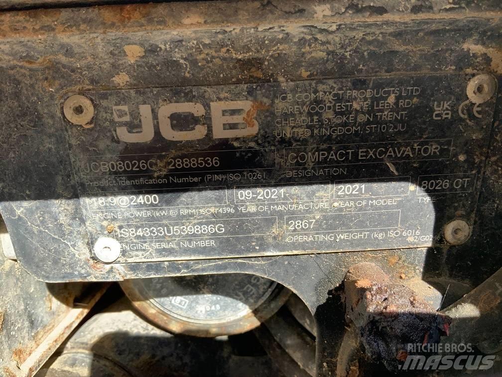 JCB 8026 CTS Miniescavadeiras