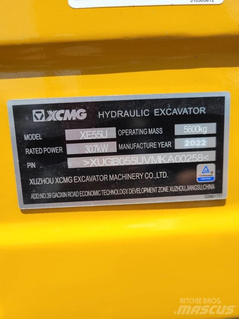 XCMG XE55 U Miniescavadeiras